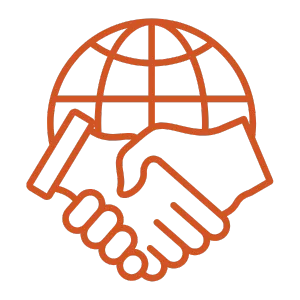 Global presence icon — international custom packaging manufacturer PackPro China
