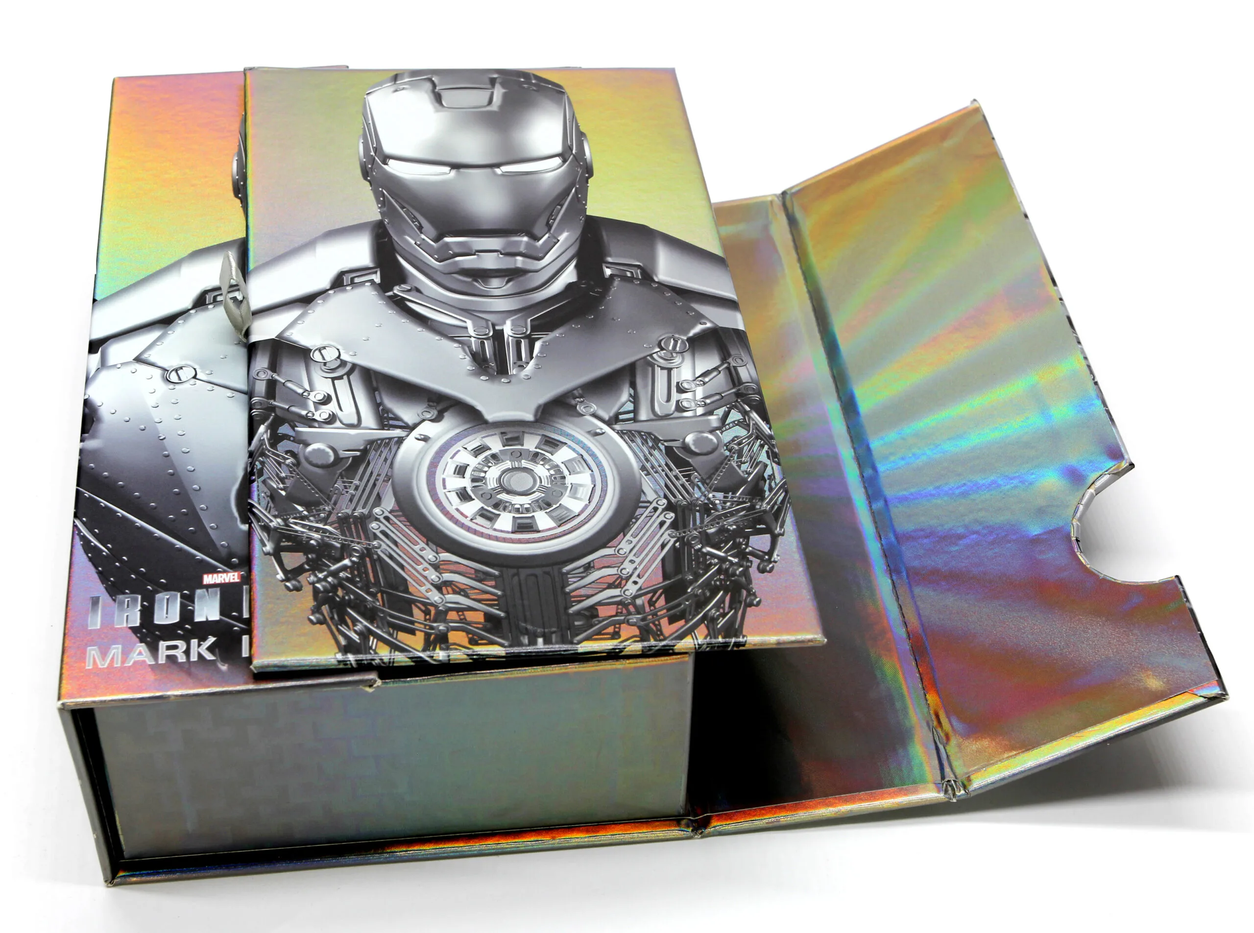 Custom 3C accessories holographic box with branded logo and full-color printing