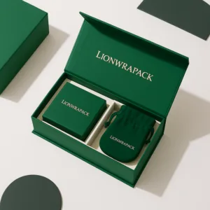 Custom Necklace Jewelry Box | Pendant Chain Gift Packaging with Inner Hanger Rail