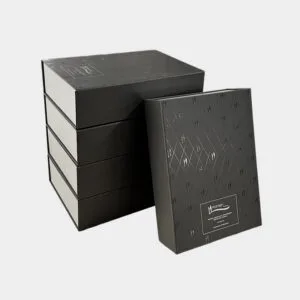 Collapsible box with clear PVC window front — custom window packaging from China