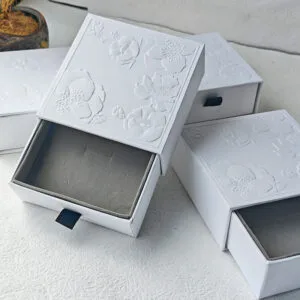 Custom Earring Jewelry Box | Dual Cushion Stud & Drop Display Packaging