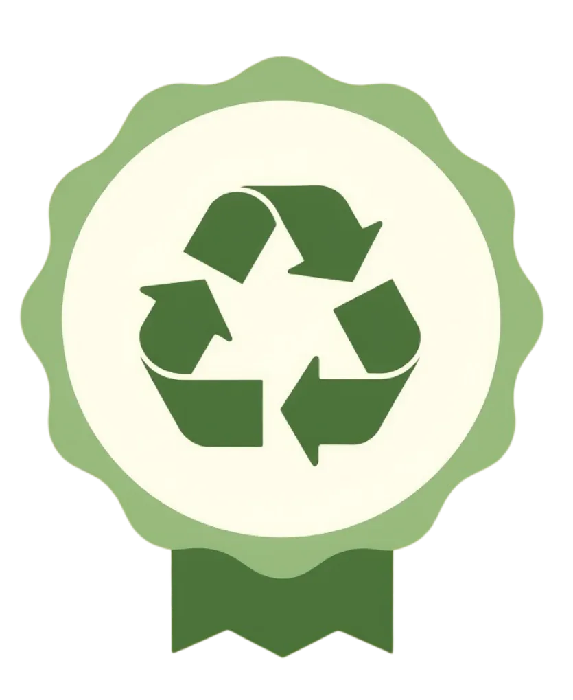 Eco-friendly packaging icon — sustainable recyclable paperboard collapsible boxes