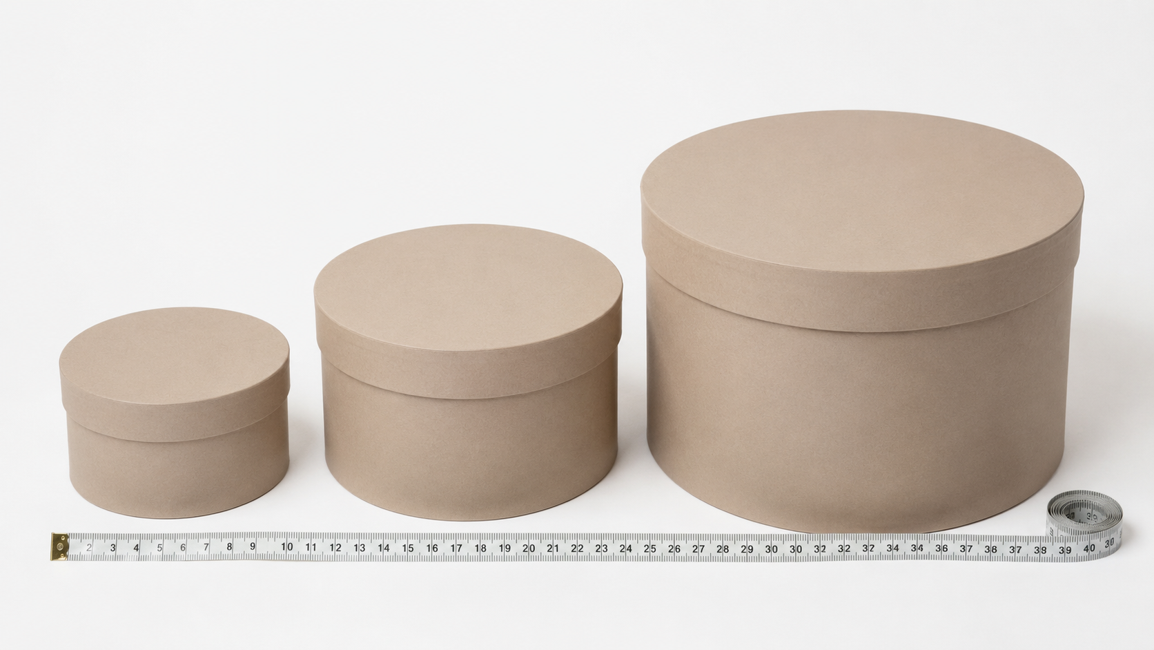 Hat box size reference guide showing recommended dimensions for different hat styles