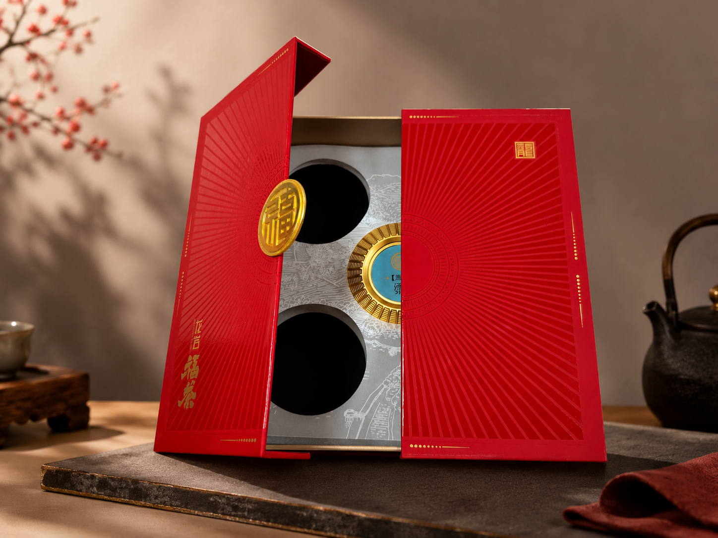 Luxury Black Tea Gift Box | Elegant Premium Tea Packaging