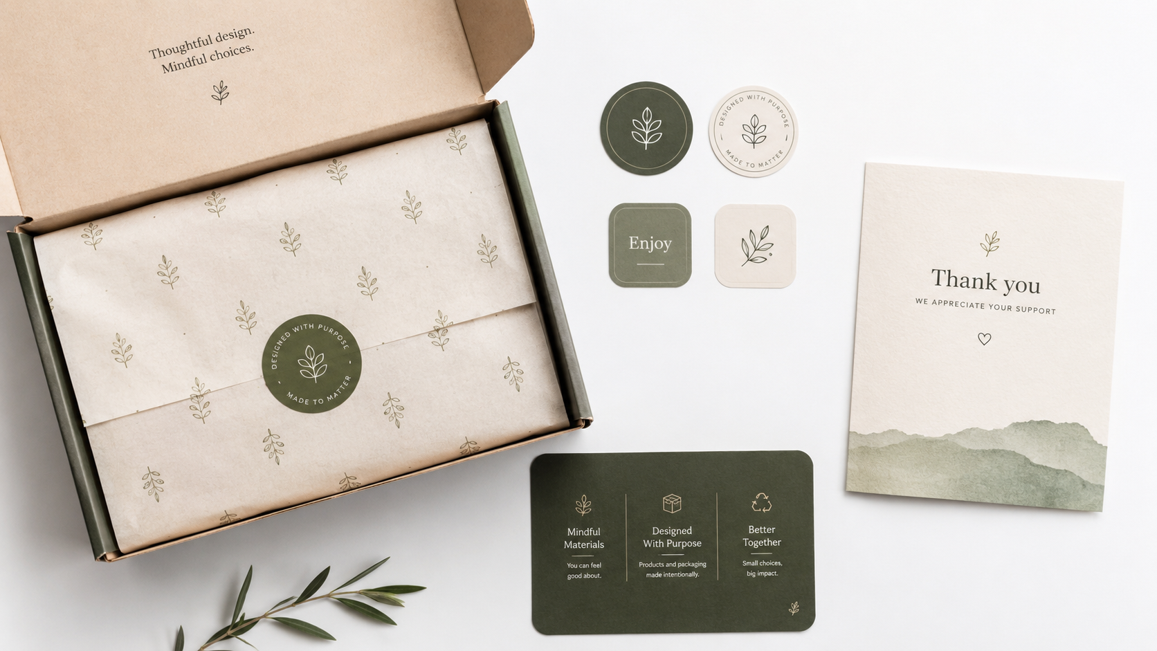 Overview table of top five e-commerce packaging designs by sales driver, cost, and brand fit