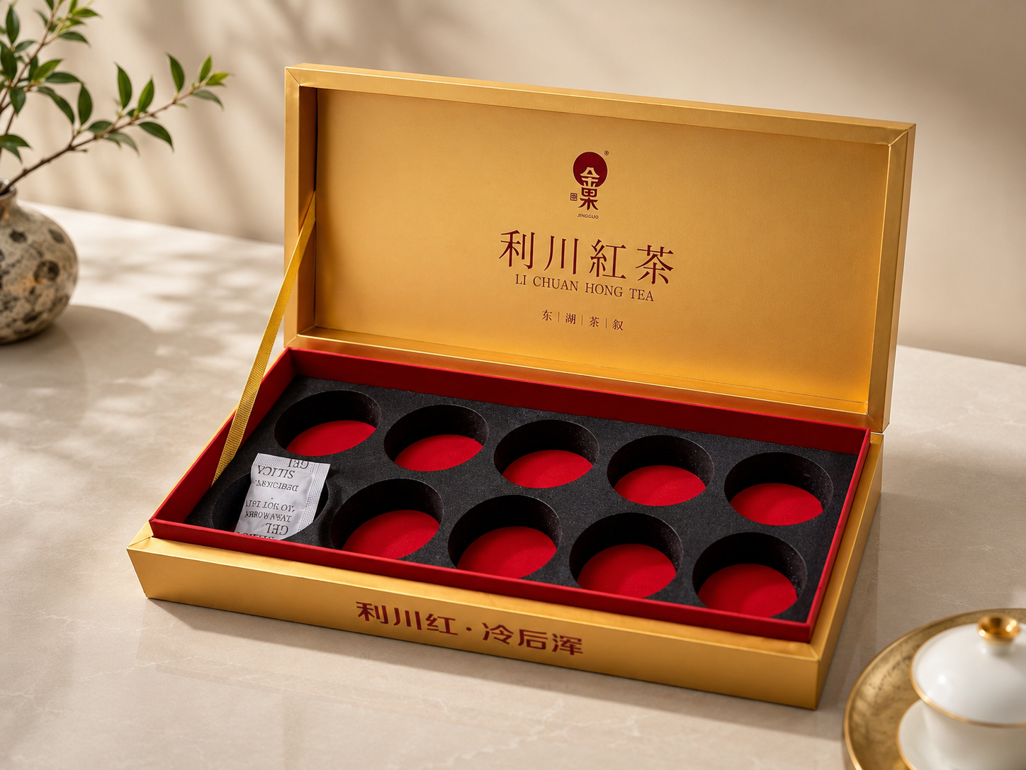 Kraft Paper Tea Gift Box | Natural Eco-Friendly Tea Packaging - Image 3