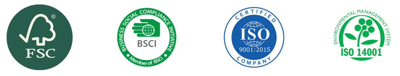 PackPro certifications: FSC, ISO 9001, ISO 14001, BRC Packaging, Sedex, RoHS Compliant