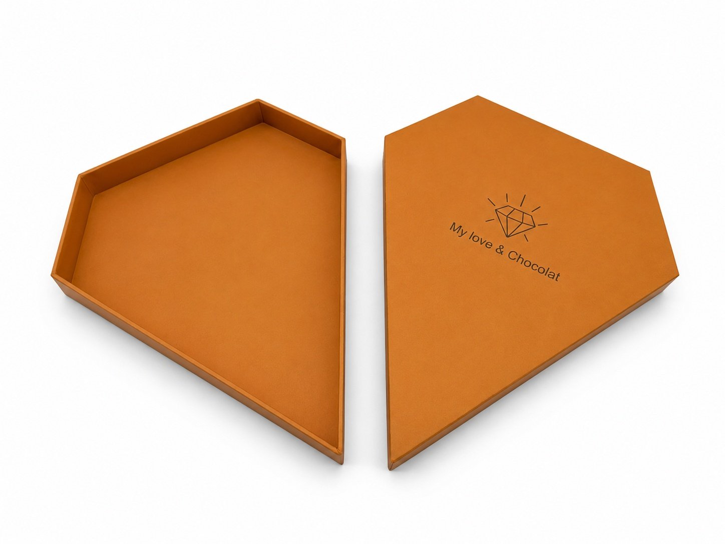 Custom Diamond-Shaped Chocolate Gift Box | Eco-Friendly Packaging