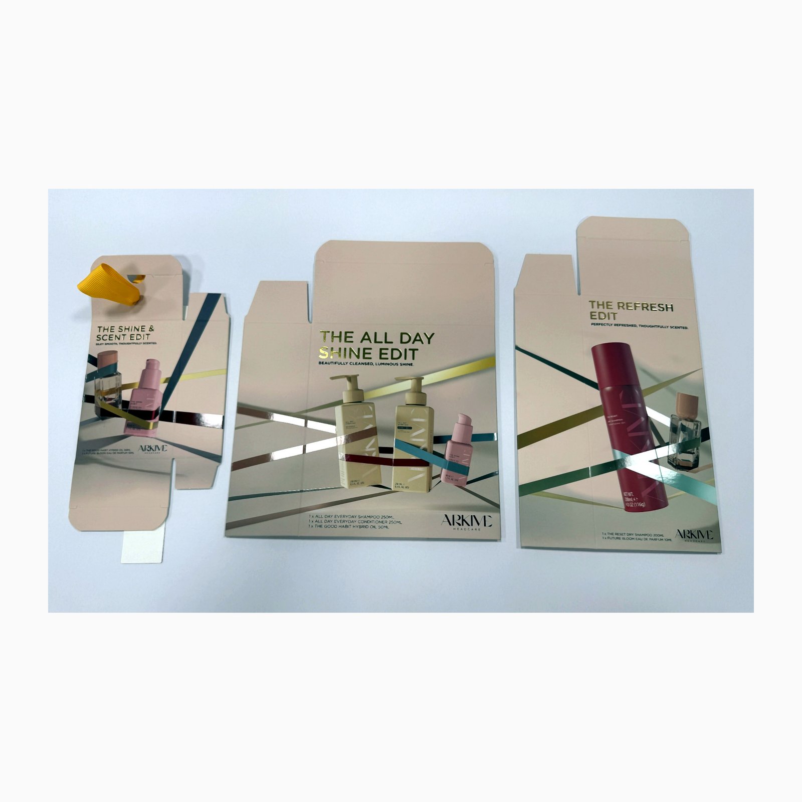 Custom Multi-Piece Skincare Set Box | Flat-Pack Luxury Beauty Regimen Packaging
