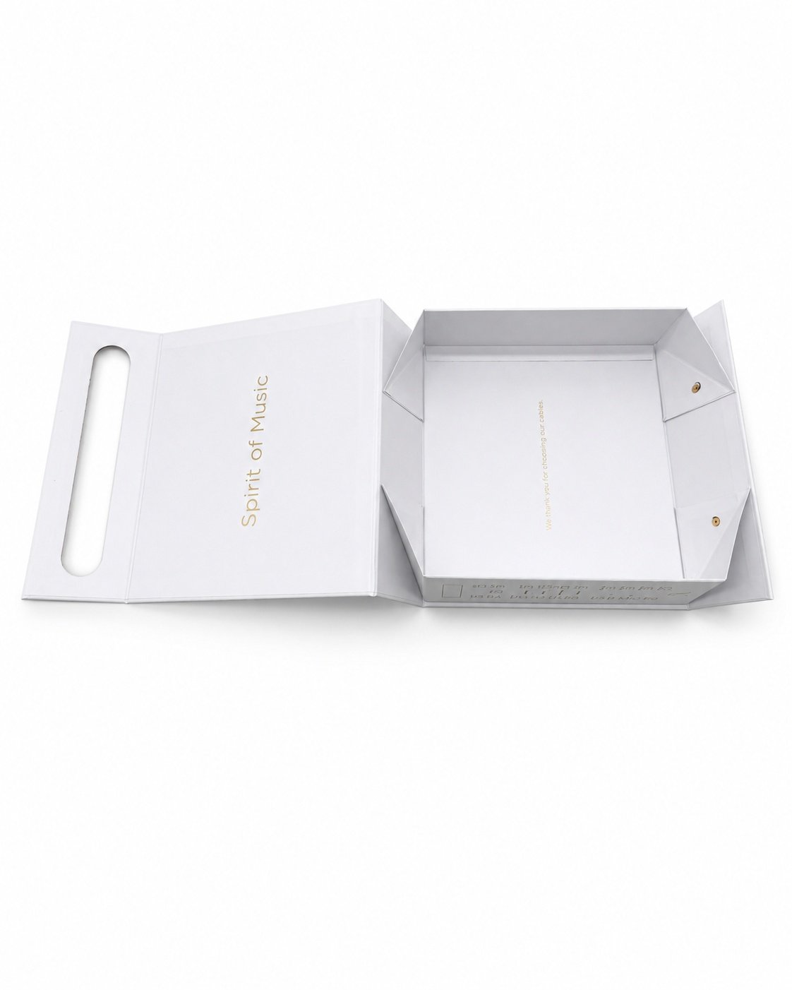 Black Collapsible Audio Gift Box | Premium Folding Packaging - Image 2