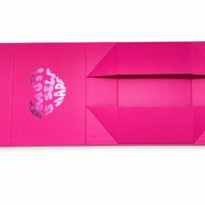 Pink Cosmetics Collapsible Gift Box | Beauty Folding Packaging