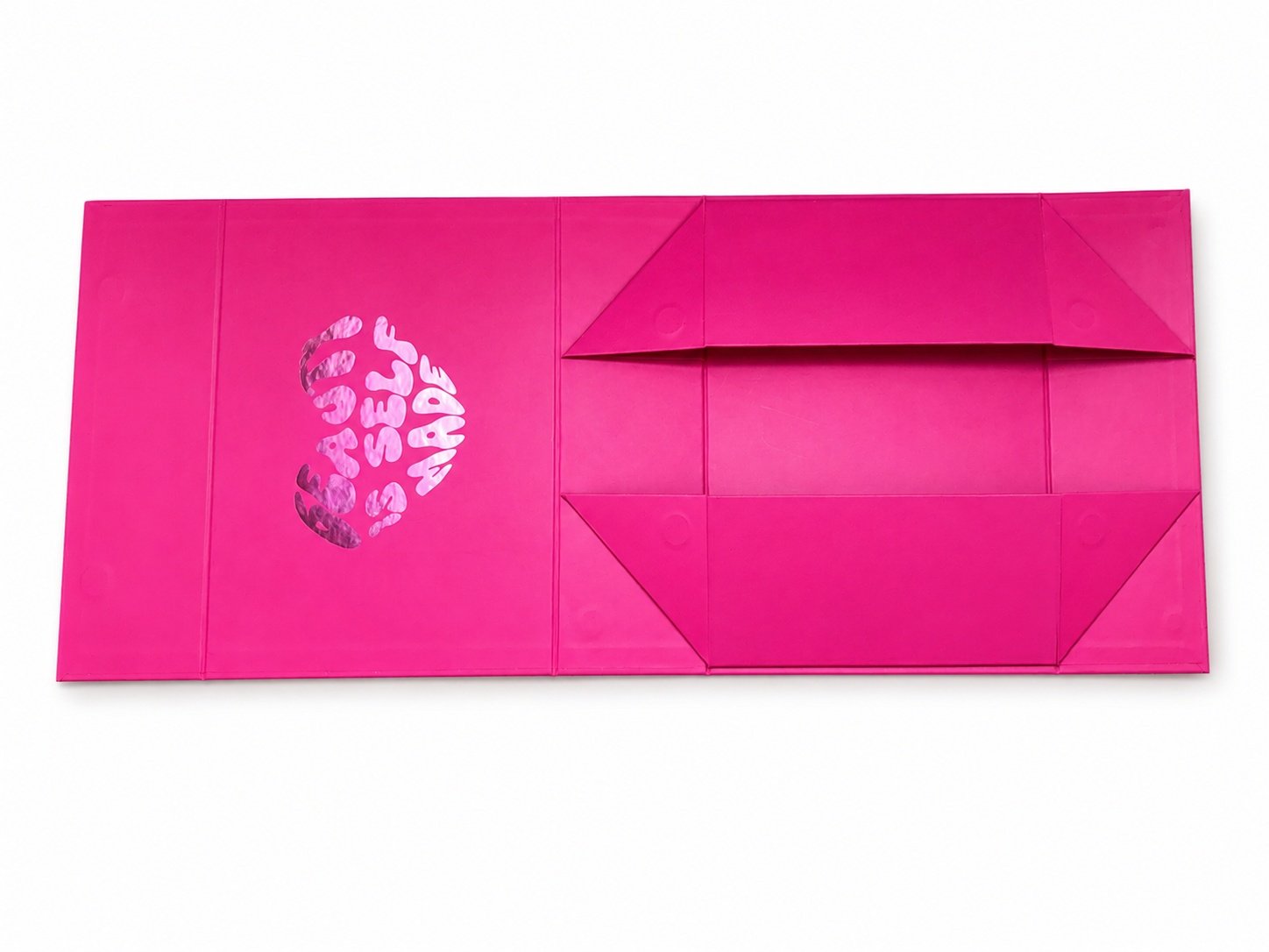 Pink Cosmetics Collapsible Gift Box | Beauty Folding Packaging