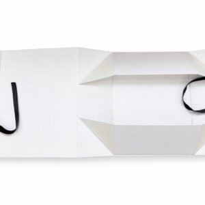 Open-Style Ribbon Collapsible Gift Box | Skincare Folding Packaging