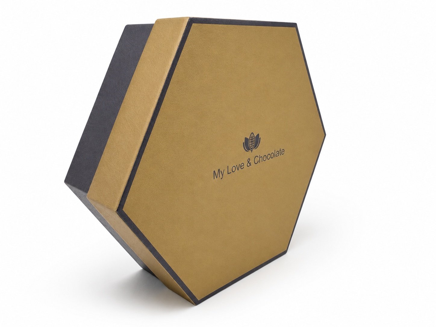 Custom Hexagonal Chocolate Box | Double-Layer Confectionery Packaging - Image 3