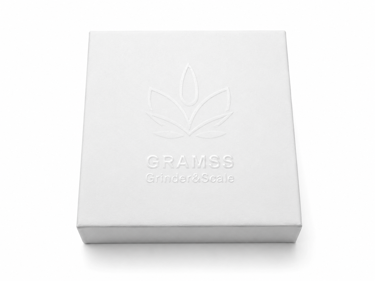 White Embossed Custom-Shaped Gift Box | Spot UV Lid and Base Set - Image 4
