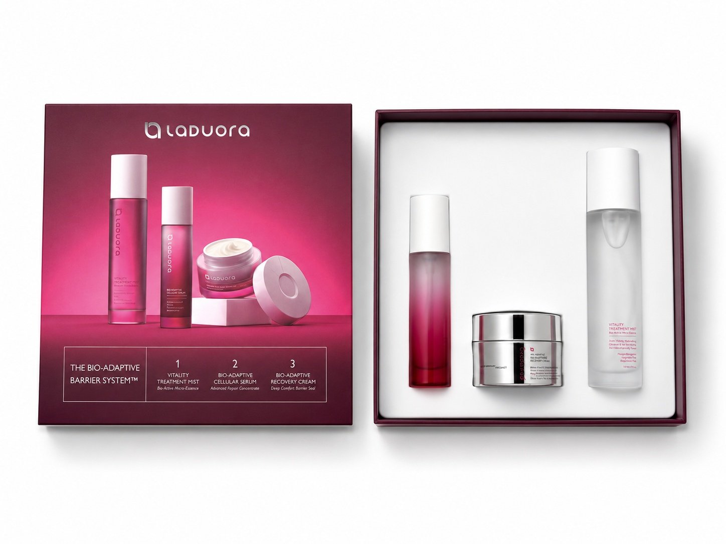 Custom Rigid Skincare Set Gift Box | White Matte Blister Tray Packaging - Image 4