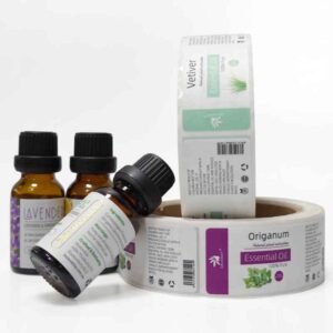 Custom essential oil and cosmetic glass bottle label - PackPro China factory