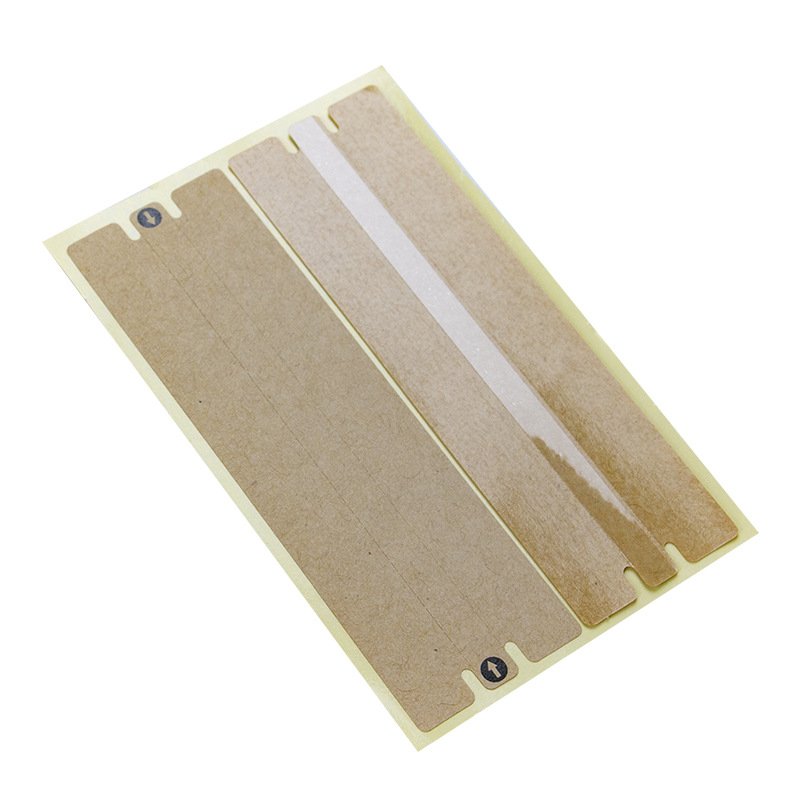 Roll of custom kraft paper tamper-evident sealing stickers