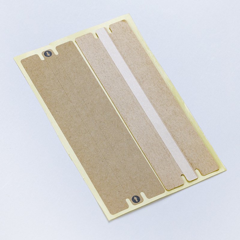 Custom kraft paper tear-strip box sealing sticker, size variant 1 - PackPro China factory
