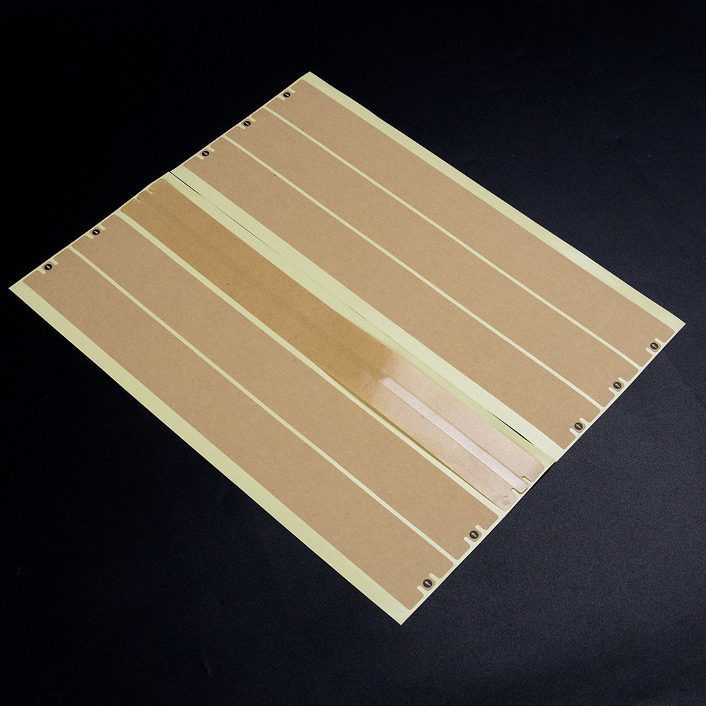 Custom kraft paper tear-strip box sealing sticker, size variant 2