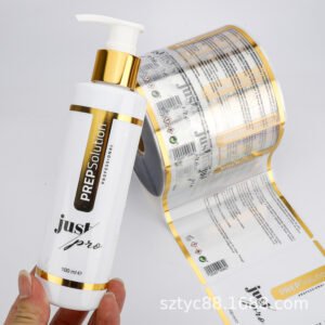 Custom colored PVC self-adhesive label - PackPro China factory