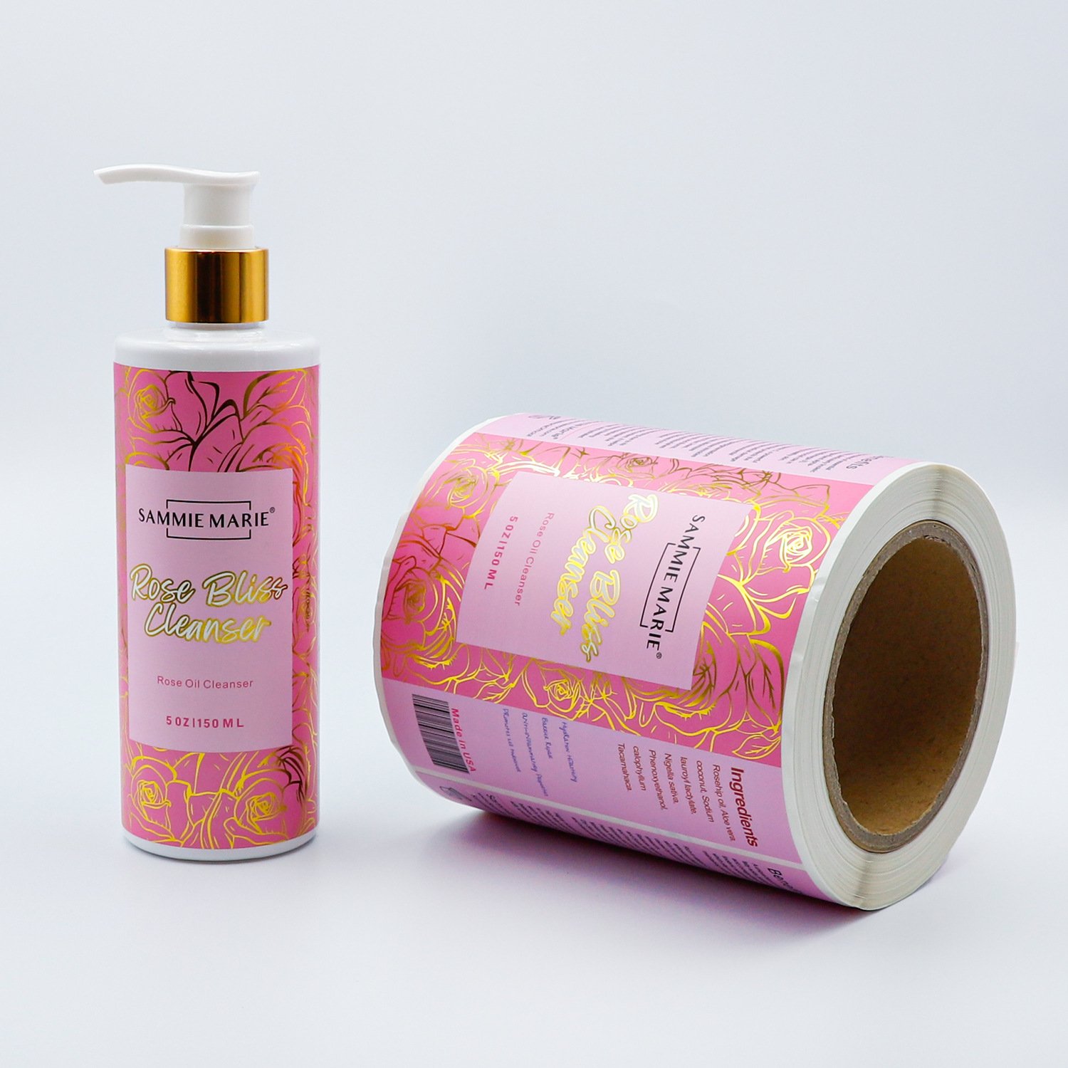 Custom color roll self-adhesive labels - PackPro China factory